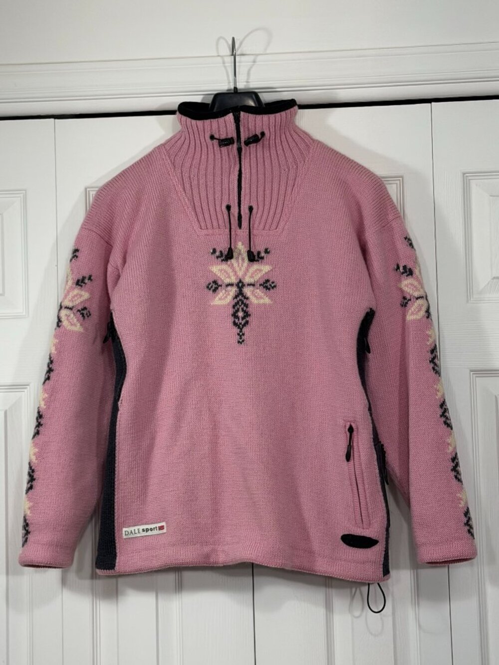 Dale of Norway Windstopper Ski Sweater Pink